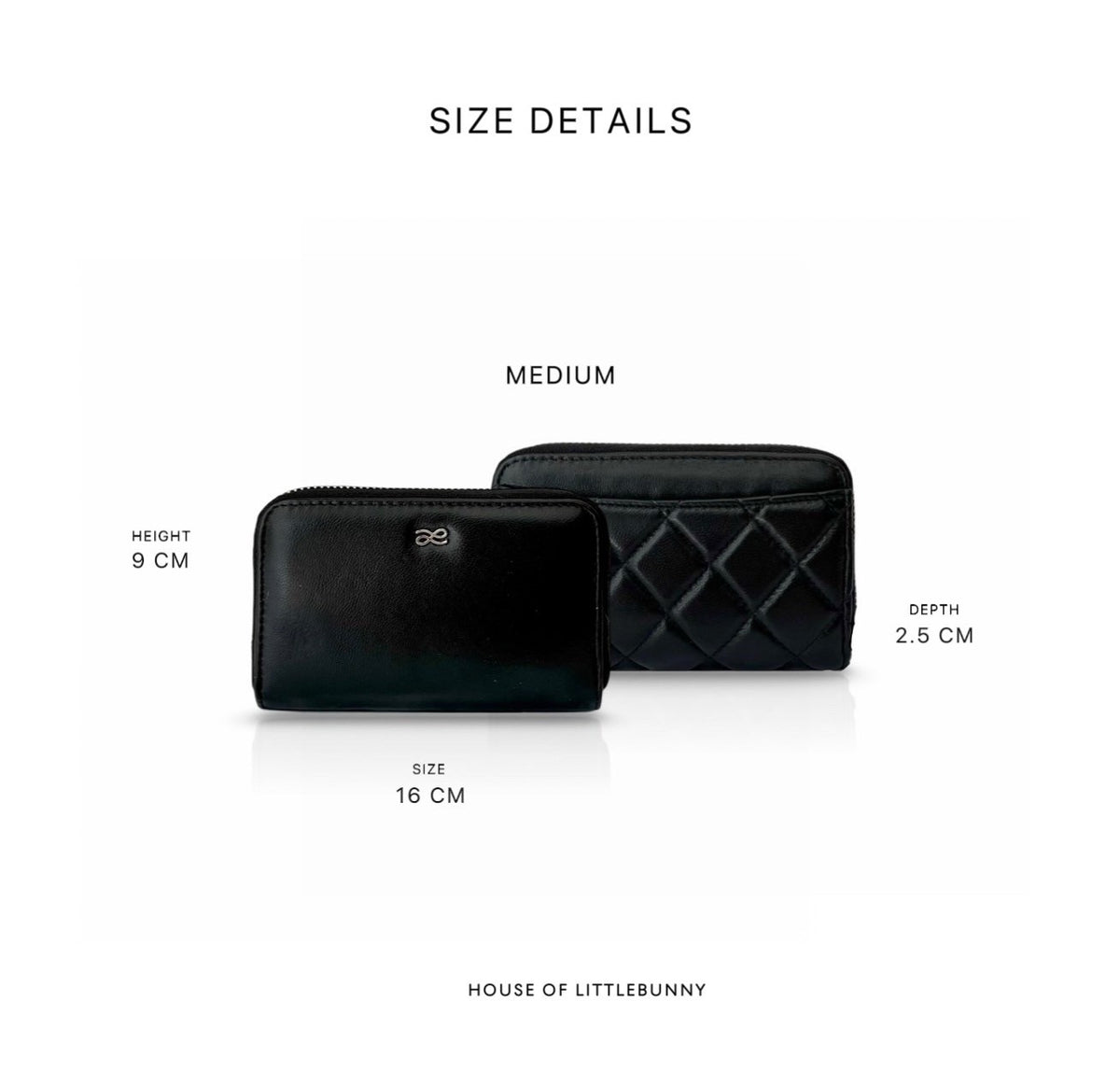 CLOUDY MEDIUM WALLET BLACK