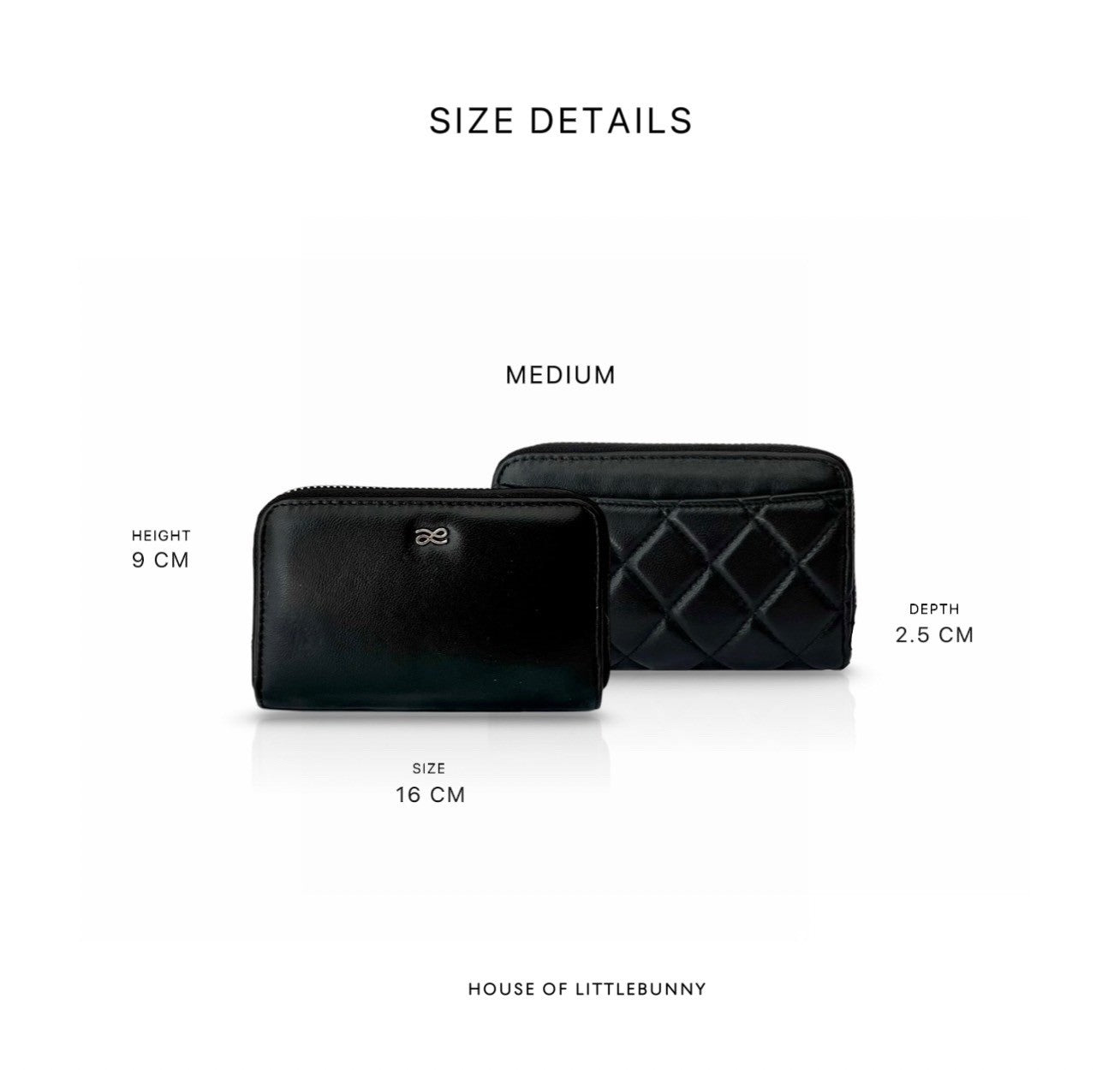 CLOUDY MEDIUM WALLET BLACK