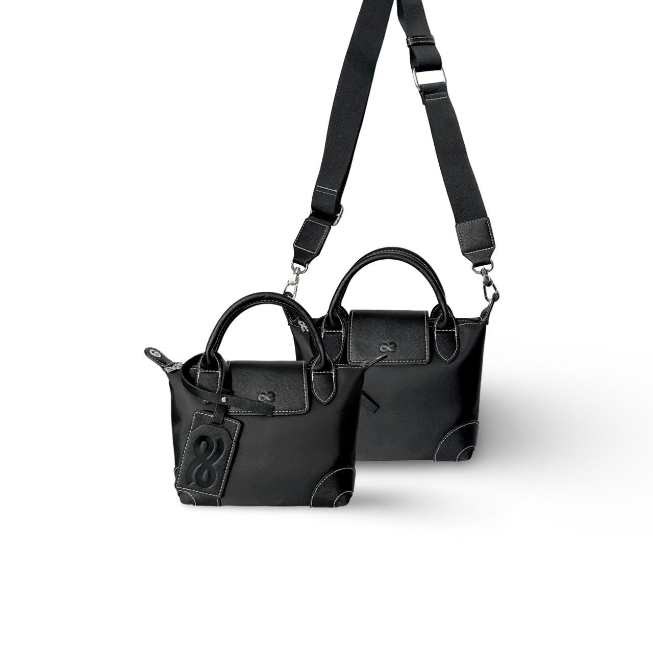 ANYTIME PU BLACK , MEDIUM