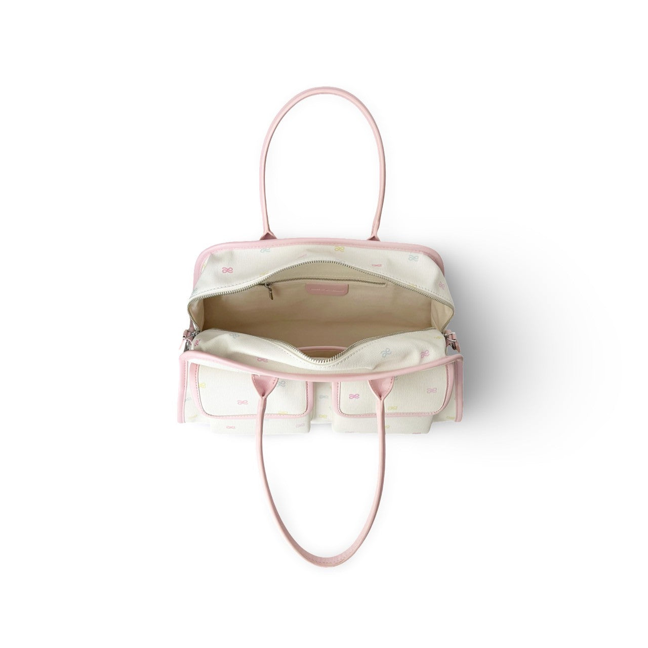 KIM MONOGRAM PU BEIGE