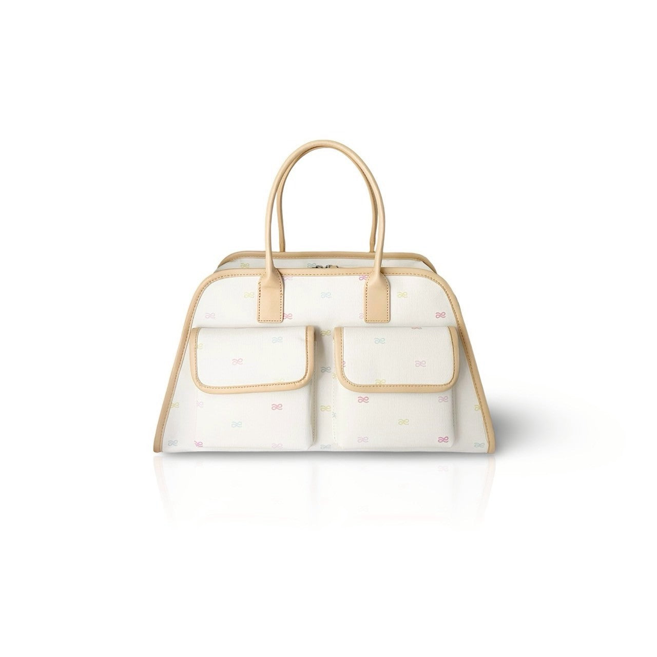 KIM MONOGRAM PU CARAMEL