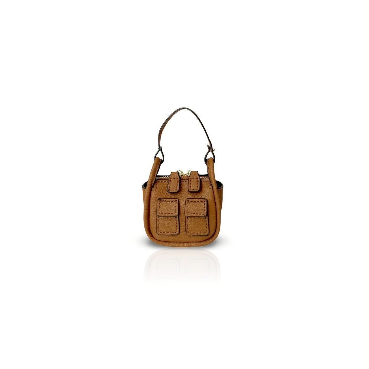 TINY BRICK PU BROWN