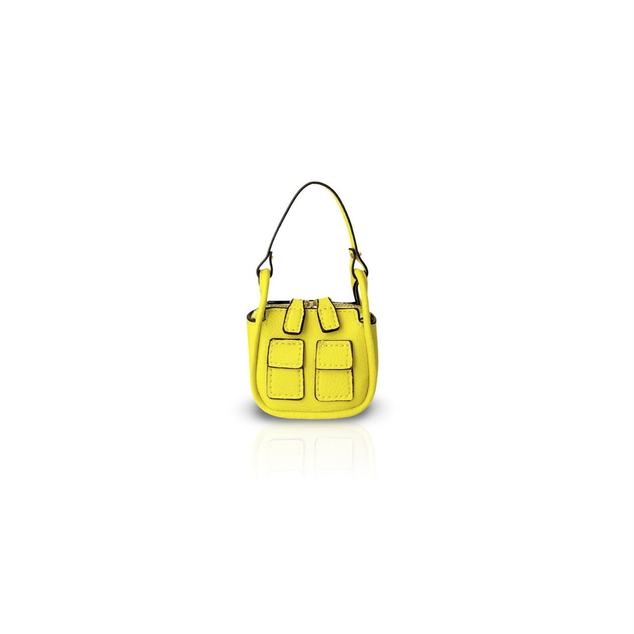 TINY BRICK PU MUSTARD