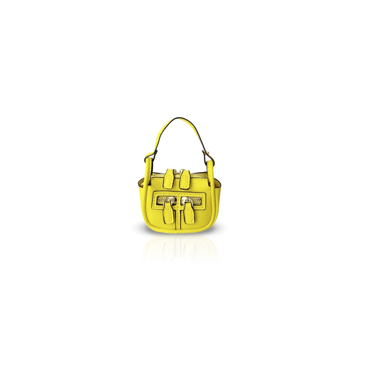 TINY ZIPPY PU MUSTARD