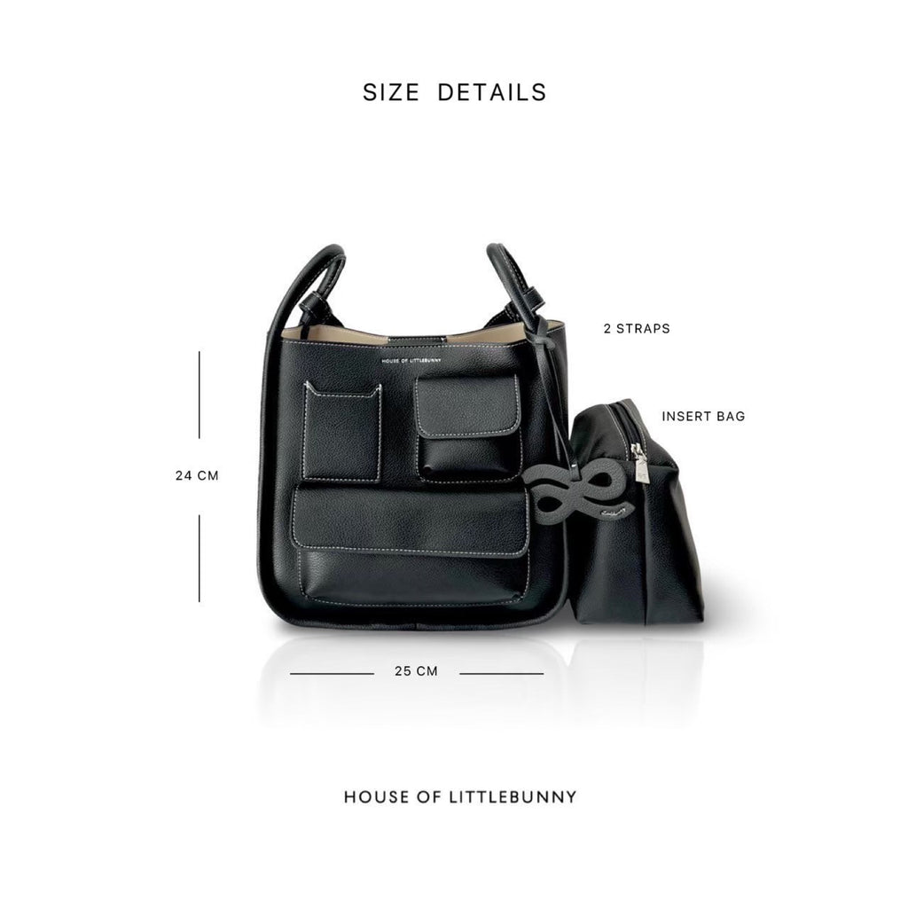 MOMENTUM JOURNEY PU BLACK, LARGE