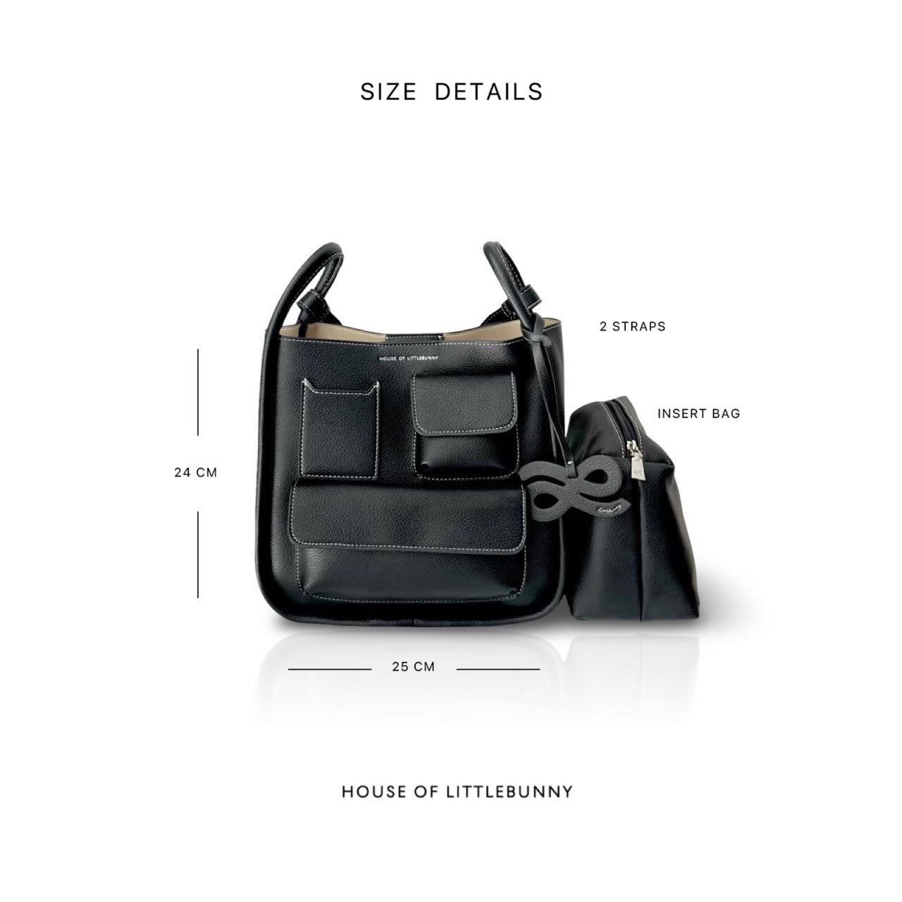 MOMENTUM JOURNEY PU BLACK, LARGE