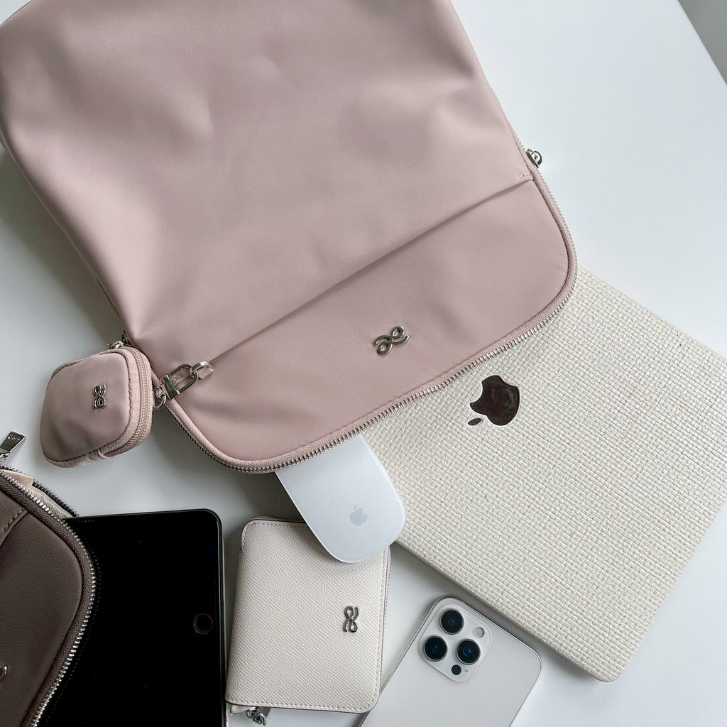 NYLON BACKPACK TAN TAUPE