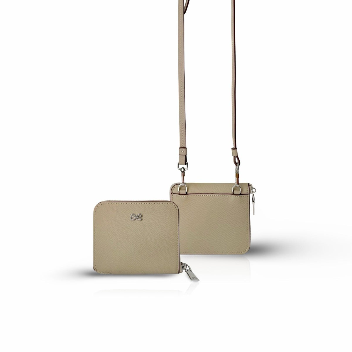 SHORT ZIPPY WALLET EPSOM CLAY