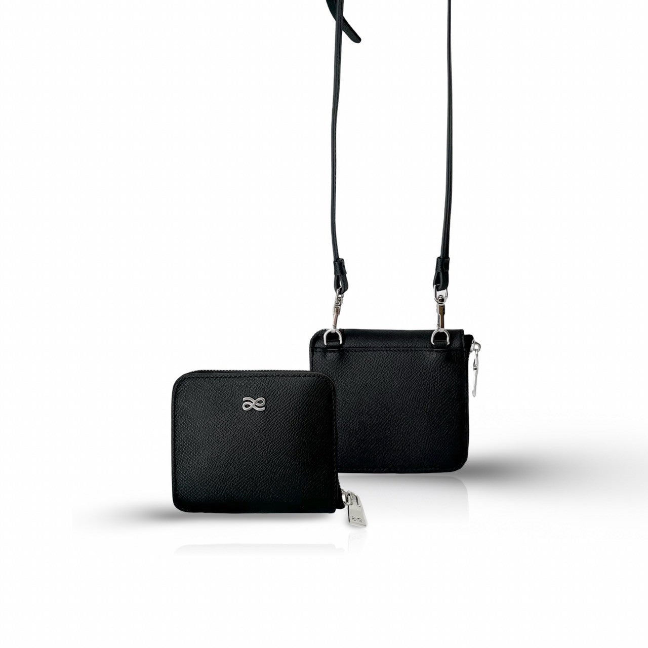 SHORT ZIPPY WALLET EPSOM BLACK
