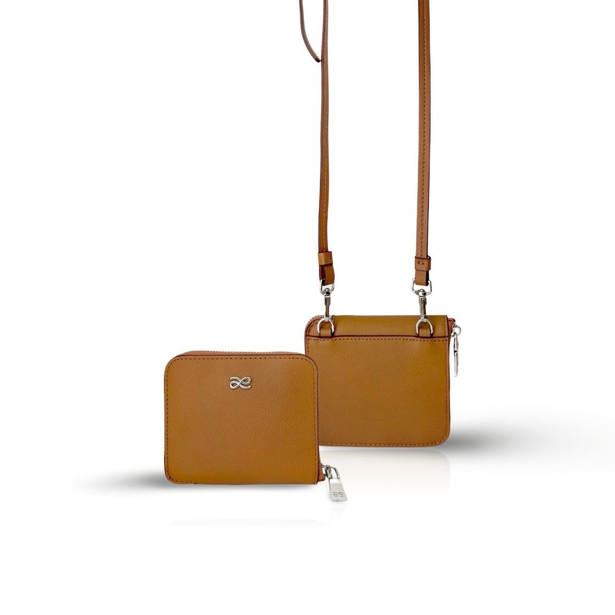 SHORT ZIPPY WALLET EPSOM BROWN