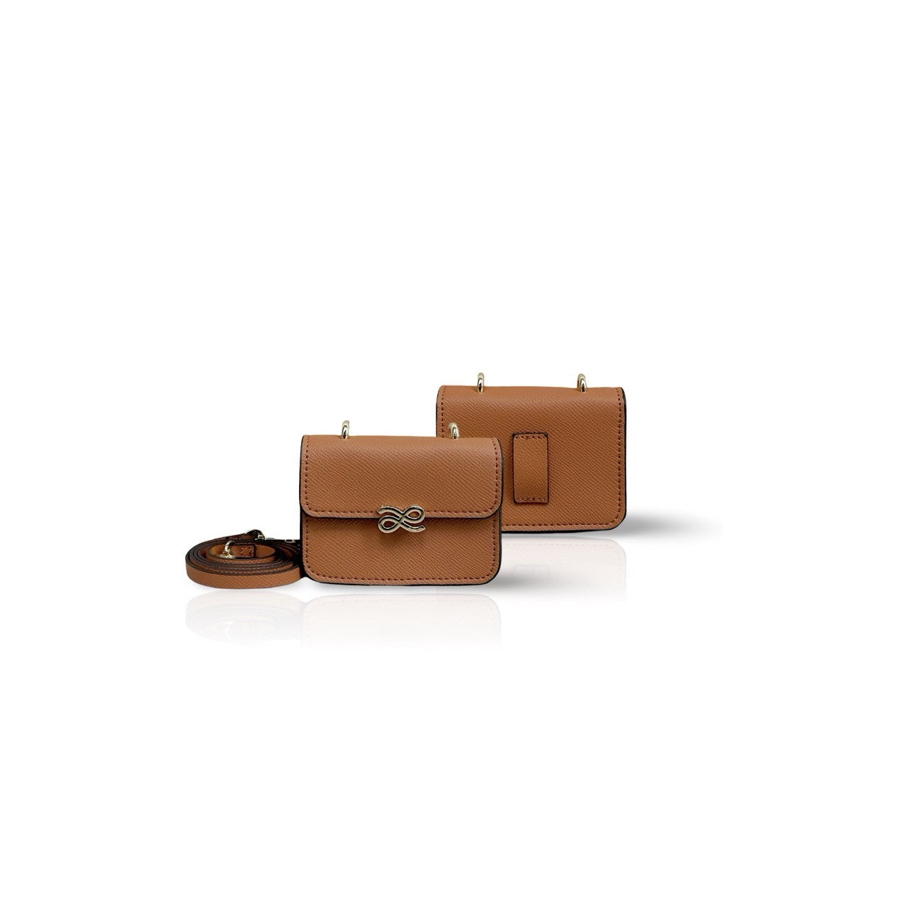 TINY-TWIST TIMELESSNESS PU BROWN