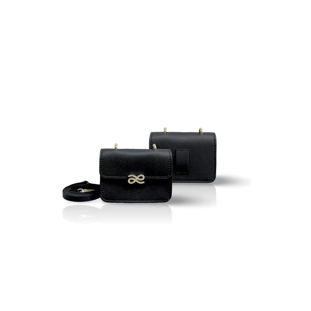 TINY-TWIST TIMELESSNESS PU BLACK