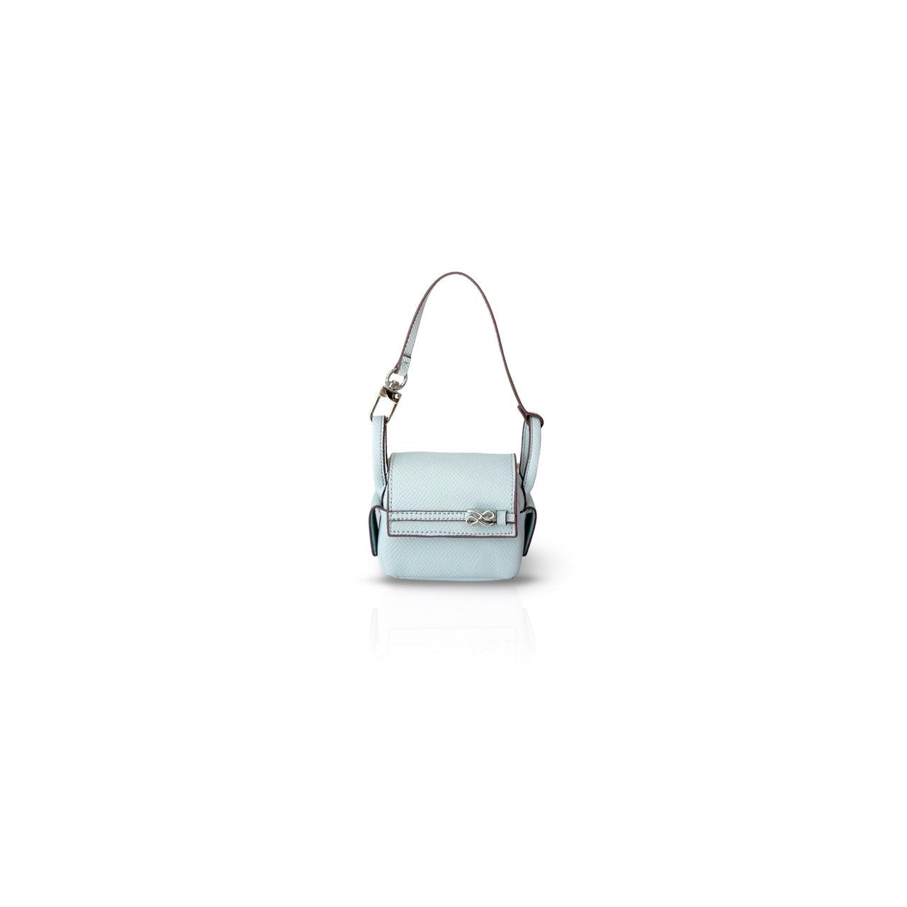 TINY TREASURE BELT EPSOM PU POWDER BLUE