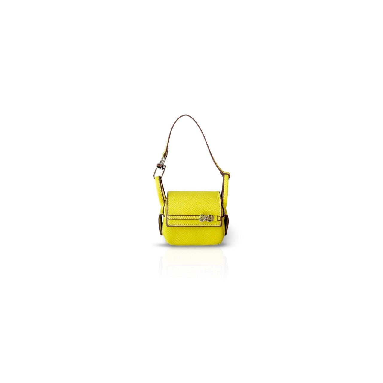 TINY TREASURE BELT EPSOM PU LEMON