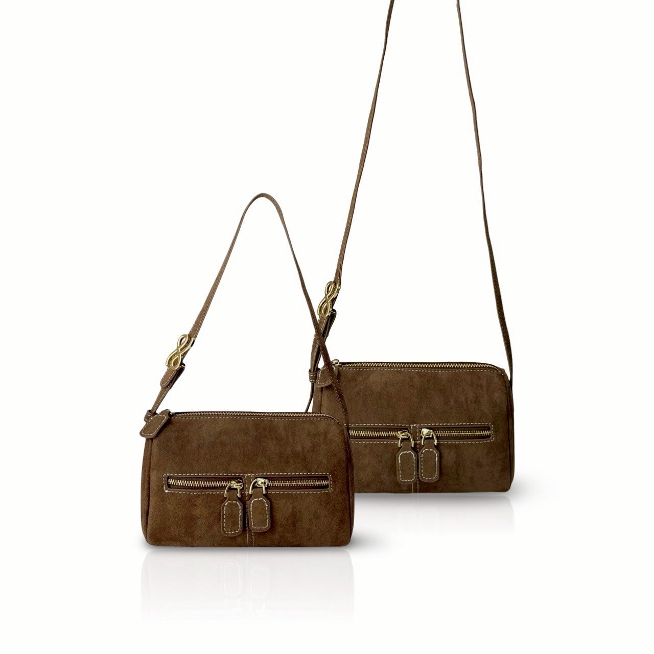 ZIPPILLOW SUEDE BROWN