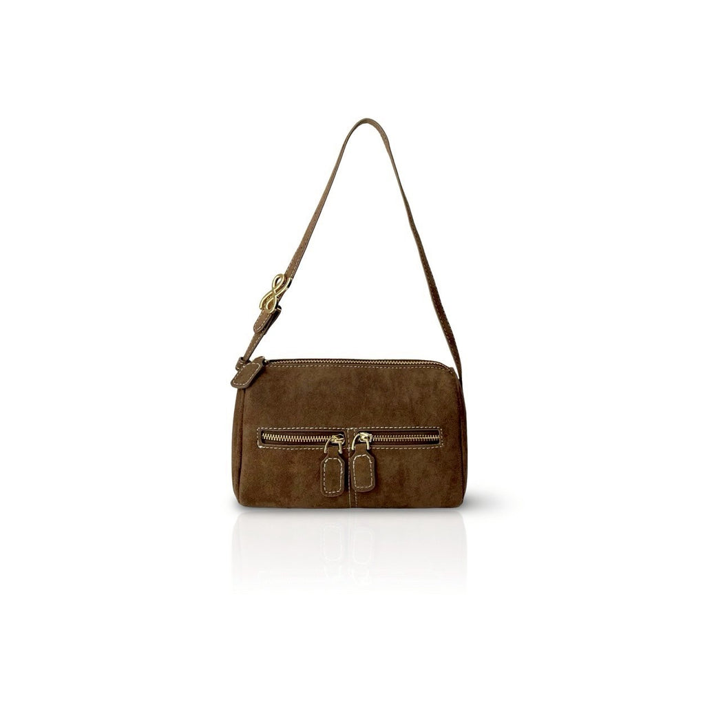 ZIPPILLOW SUEDE TAN TAUPE