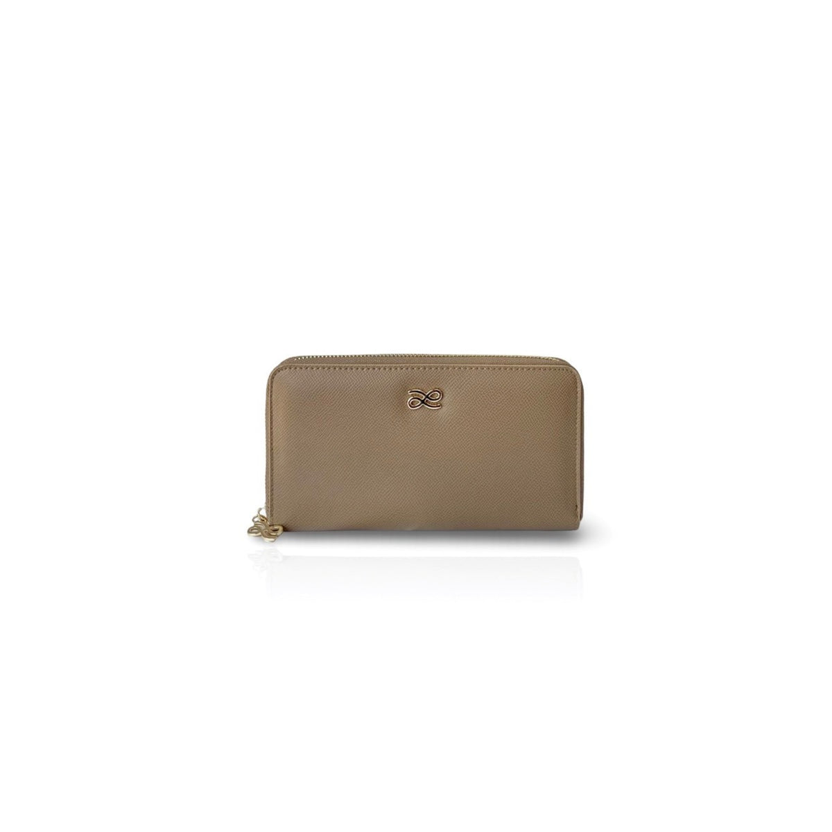 ZIPPY WALLET PU EPSOM LONG TAN TAUPE
