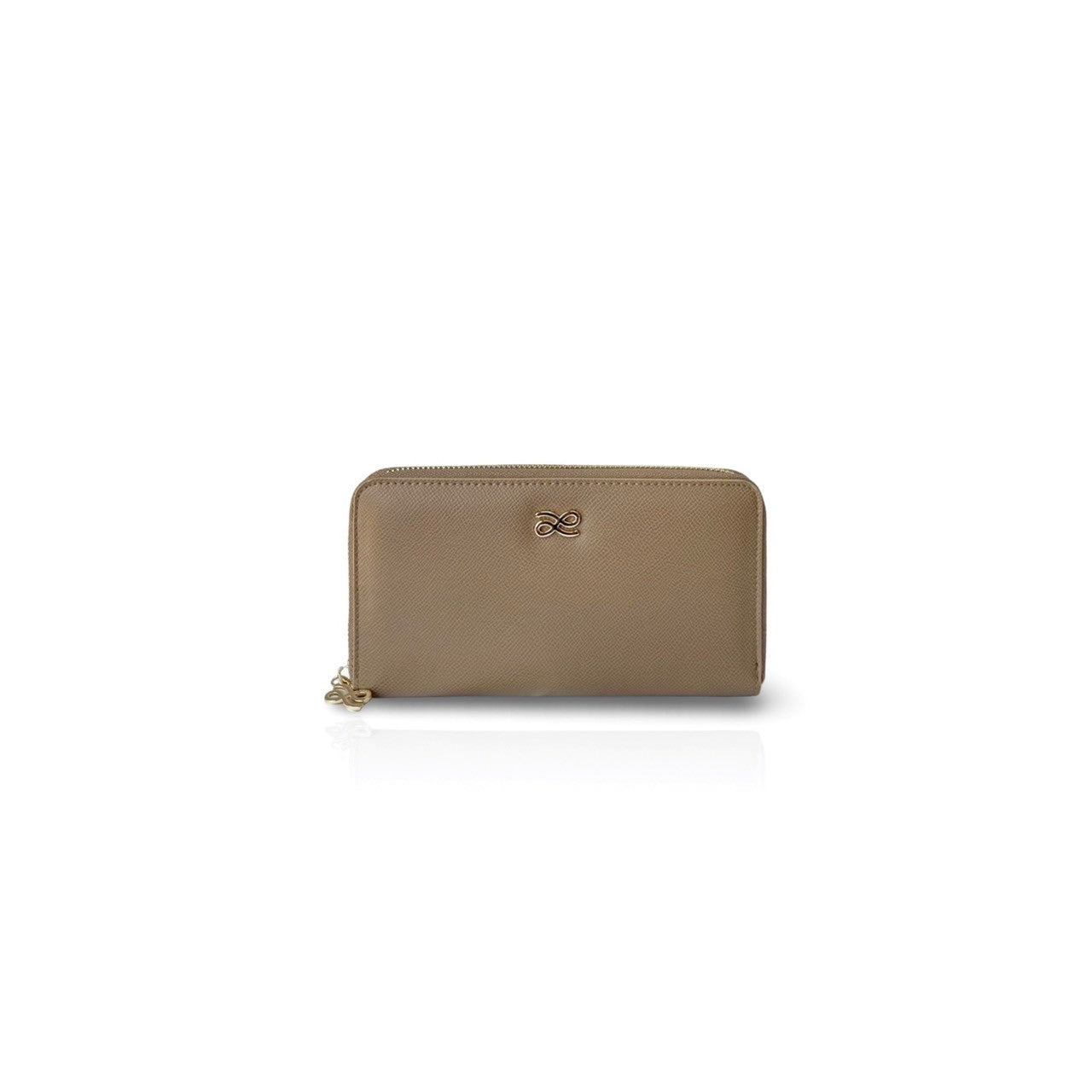 ZIPPY WALLET PU EPSOM LONG TAN TAUPE