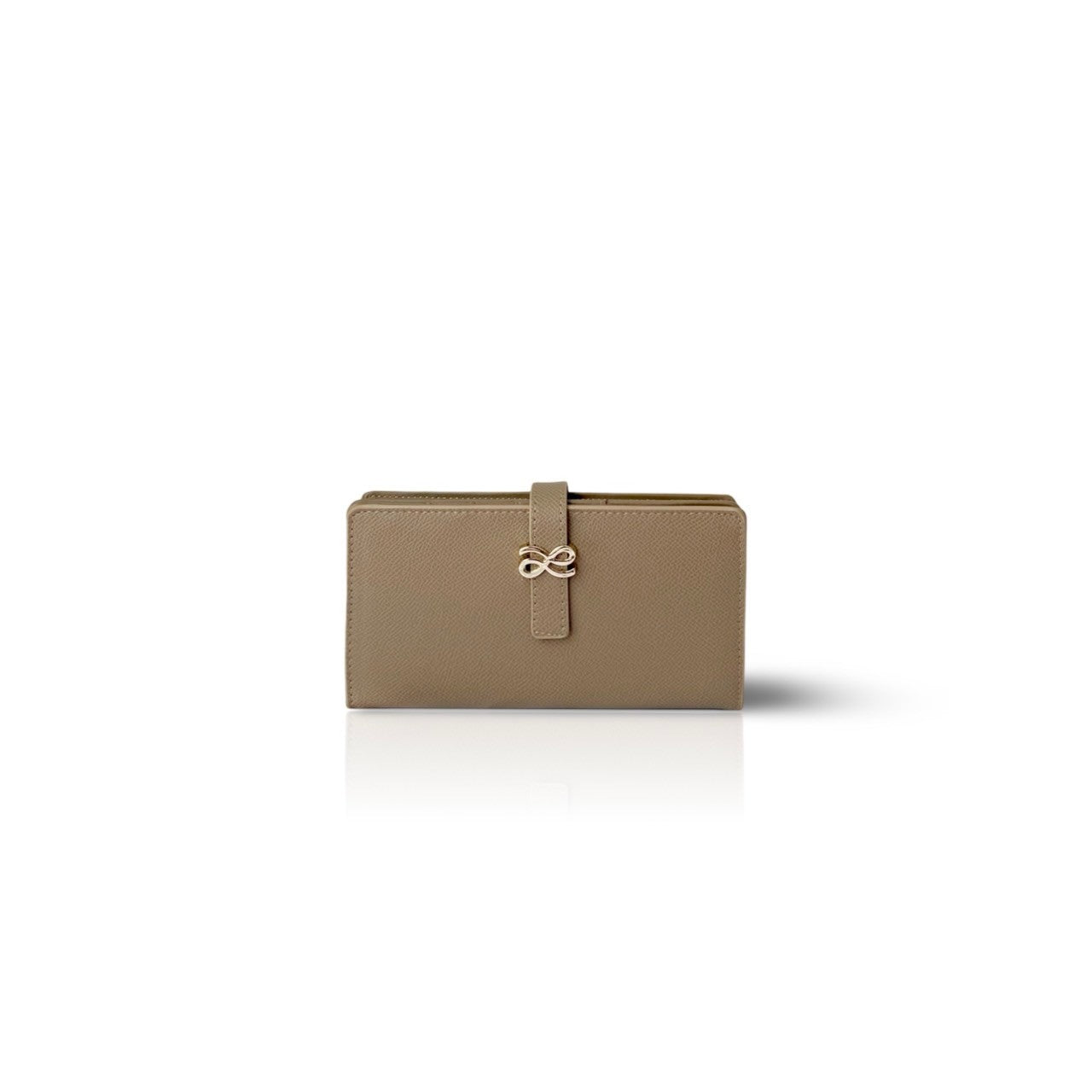 TIMELESSNESS WALLET PU EPSOM LONG TAN TAUPE