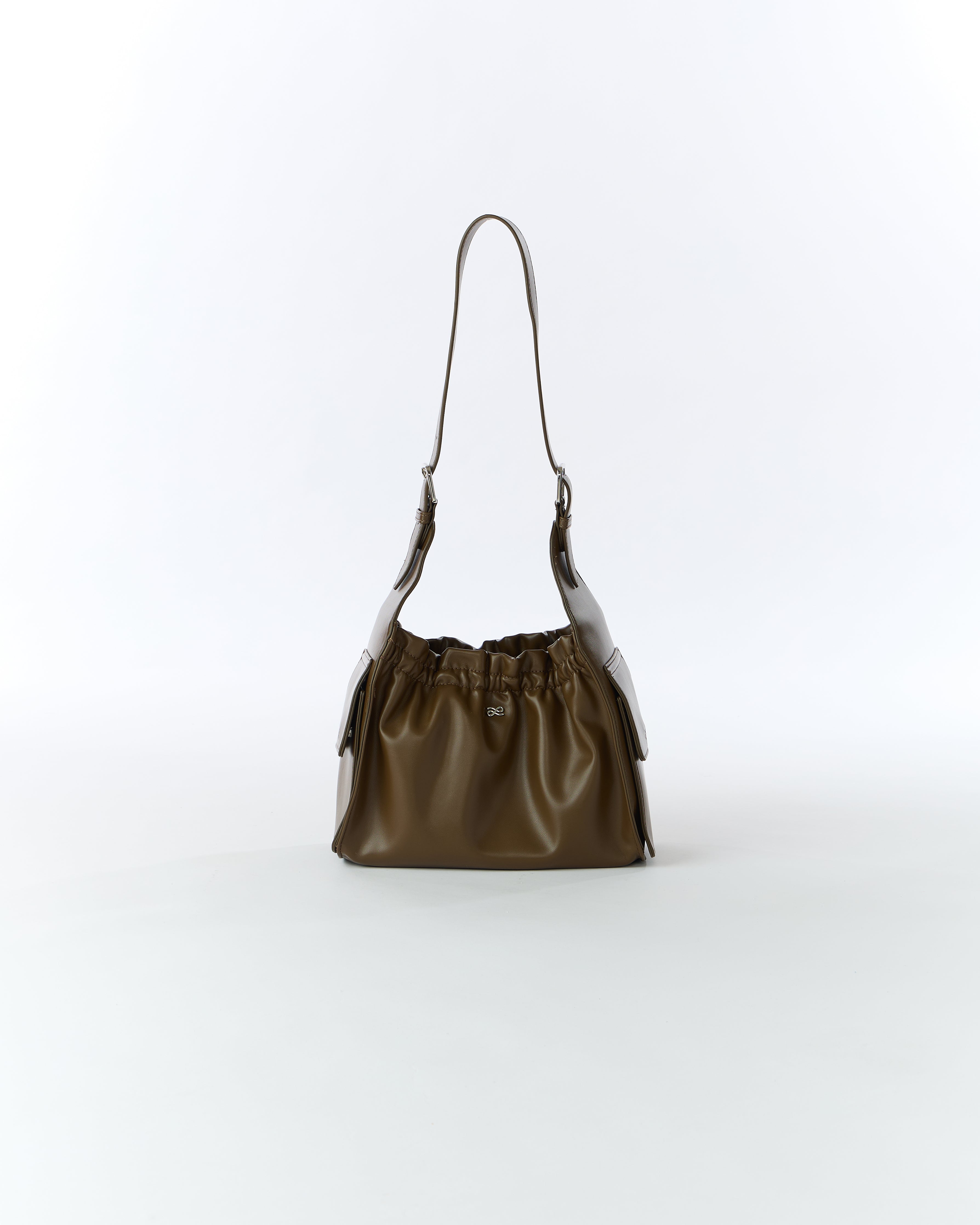 YUMI SLEEK PU DARK BROWN