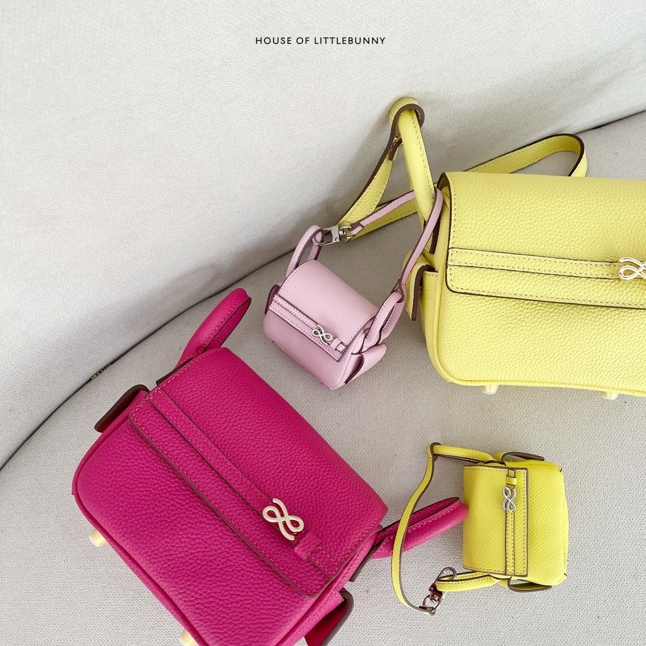 TINY TREASURE BELT EPSOM PU POWDER PINK