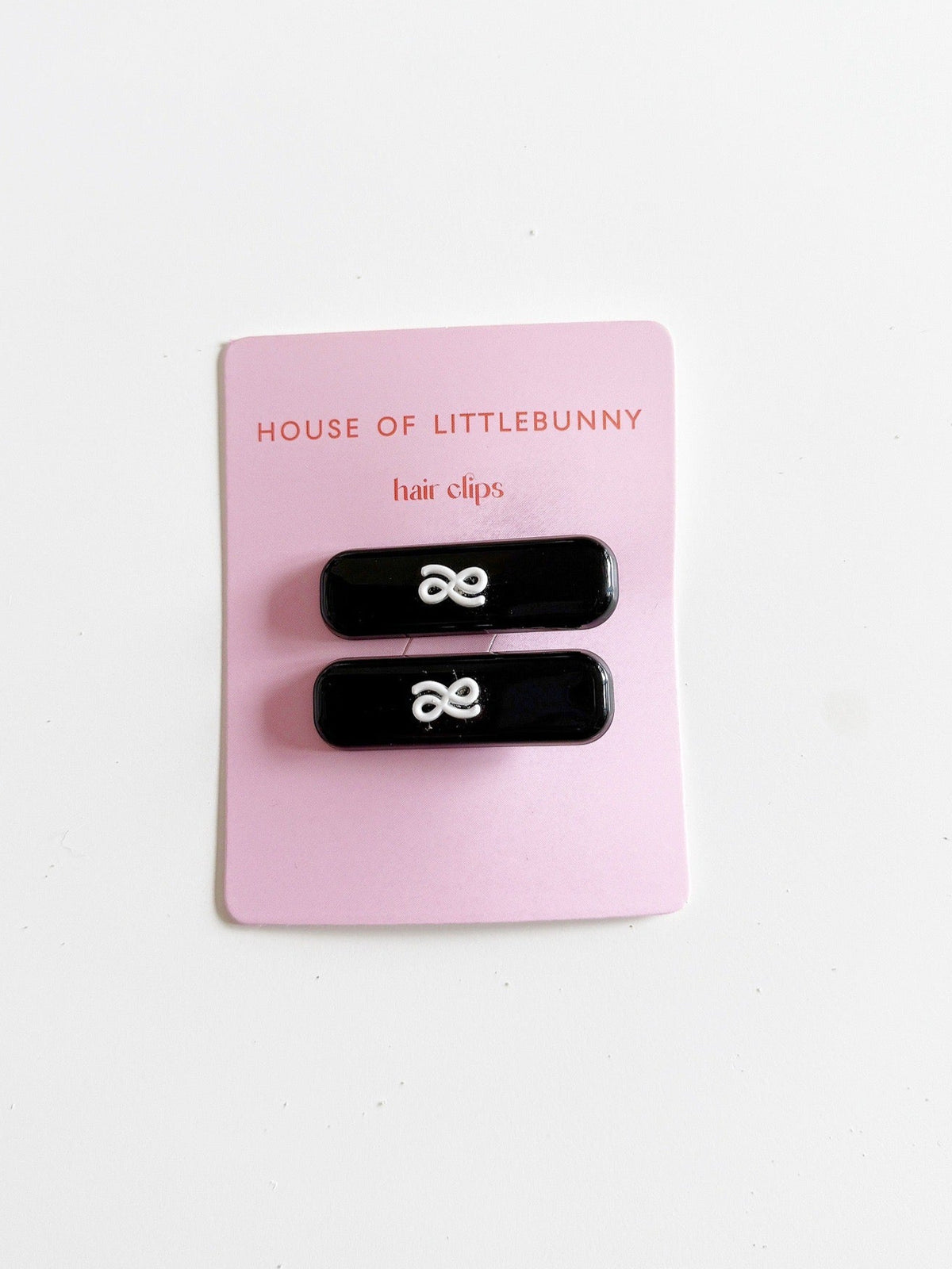 HAIR CLIPS BLACK SHELL